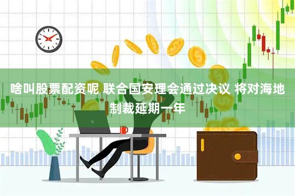 啥叫股票配资呢 联合国安理会通过决议 将对海地制裁延期一年