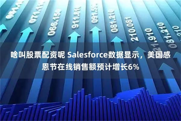 啥叫股票配资呢 Salesforce数据显示，美国感恩节在线销售额预计增长6%